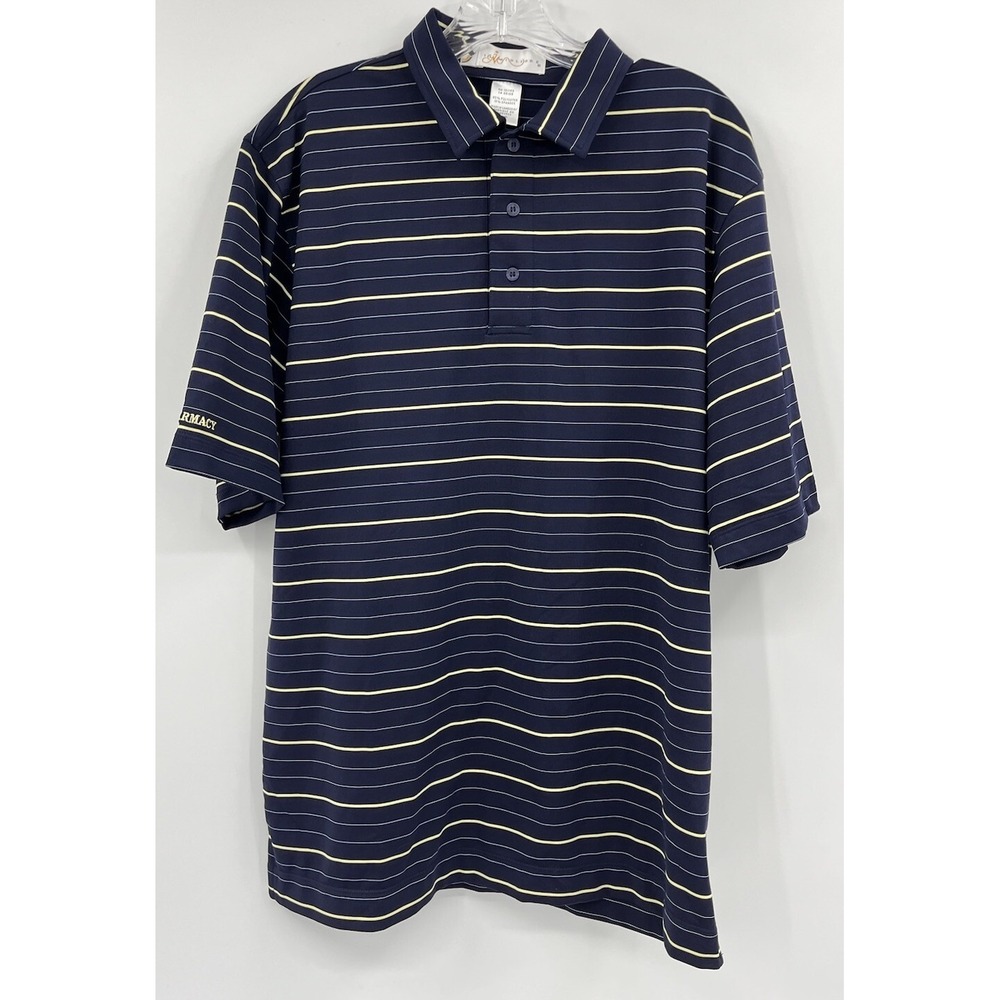IL Migliore Golf Performance Polo Men's Size Small Striped U of M Pharmacy
